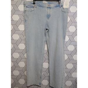 NWT Womens Abercrombie & Fitch The 90's Straight Low Rise Plus Jean size 36"